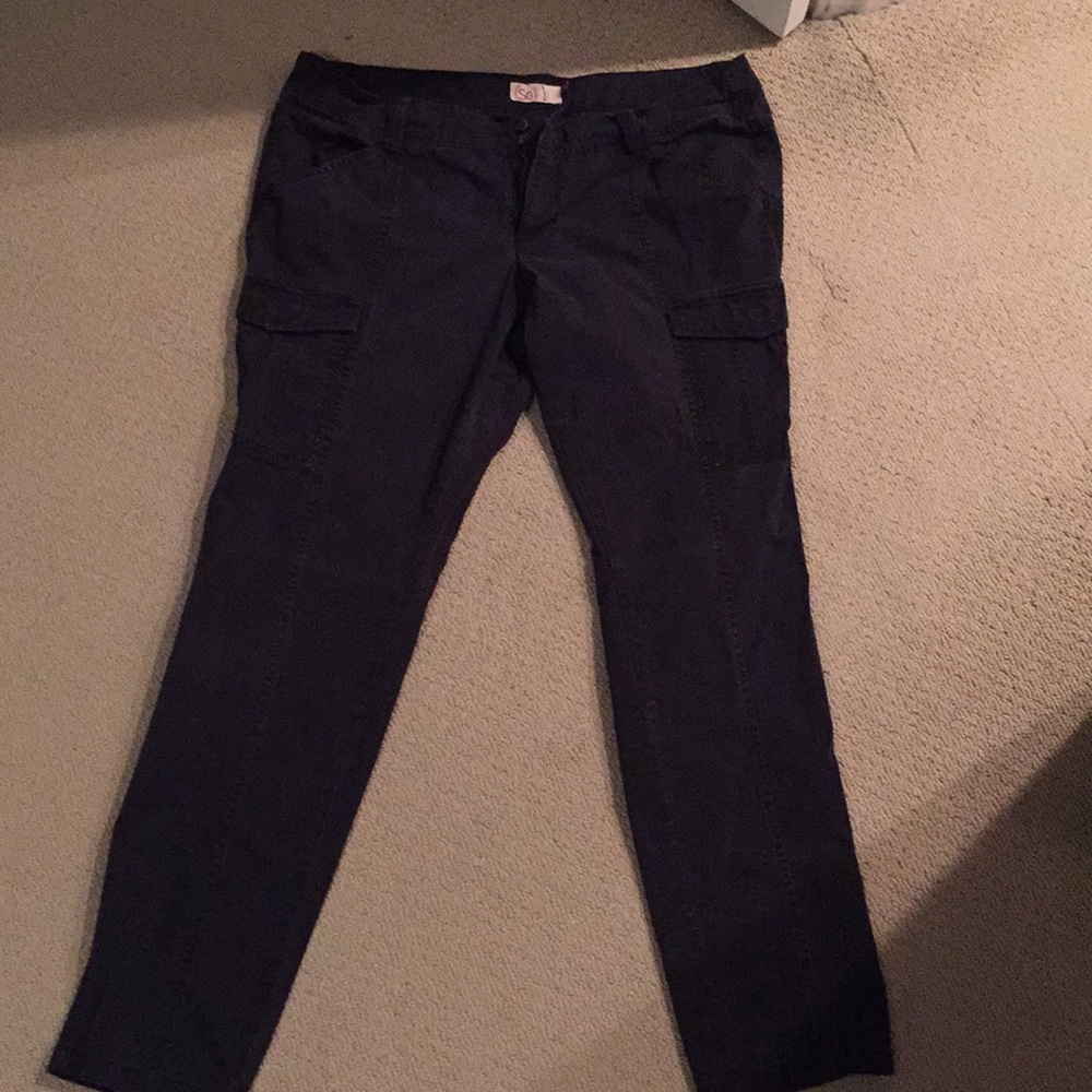 Black cargo pants